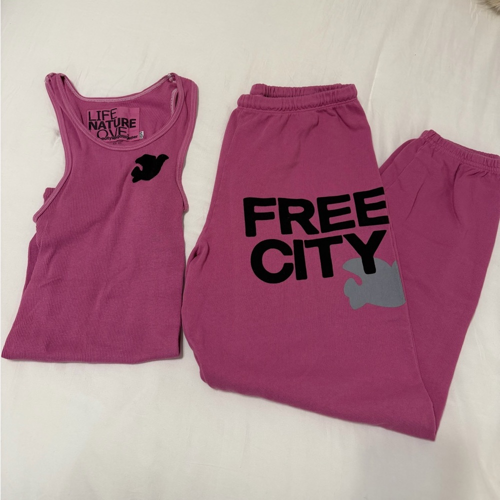 Free City Joggers and Tank Set